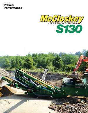 Platas cribadoras móviels McCloskey S130 2-Deck