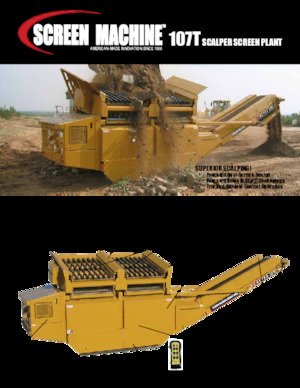 Platas cribadoras móviels Screen Machine Industries  Scalper 107T