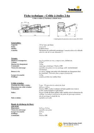Platas cribadoras móviels Backers 2-ha
