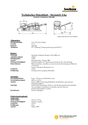 Platas cribadoras móviels Backers 2-ha