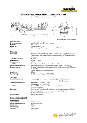 Platas cribadoras móviels Backers Sternsieb 3-mb