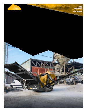 Platas cribadoras móviels IROCK  TS-409