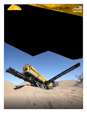 Platas cribadoras móviels IROCK  TS-520 TD