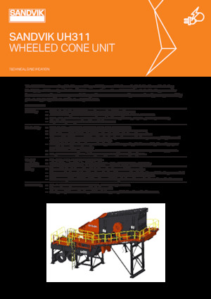 Platas cribadoras móviels Sandvik UH311
