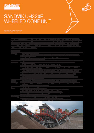 Platas cribadoras móviels Sandvik UH320E