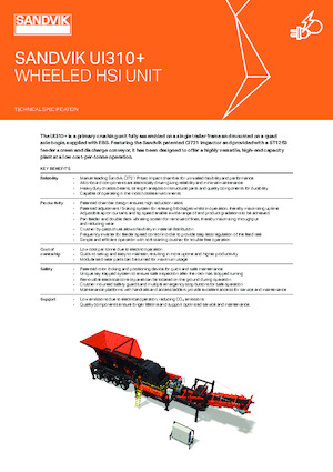 Platas cribadoras móviels Sandvik UI310+ HSI