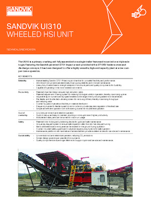 Platas cribadoras móviels Sandvik UI310 HSI