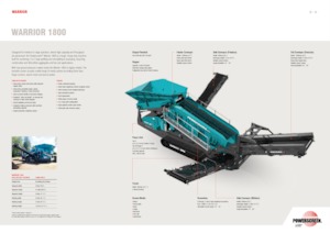 Platas cribadoras móviels Powerscreen Warrior 1800
