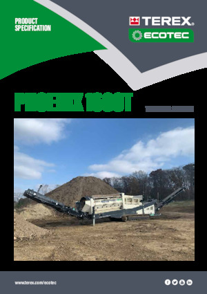 Plantas cribadoras móviles con tambor Terex Ecotec Phoenix 1600T