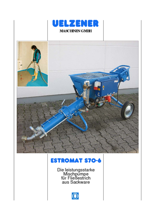 Bombas mezcladoras de mortero Uelzener Estromat S 70-6