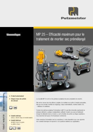 Bombas mezcladoras de mortero Putzmeister MP 25 