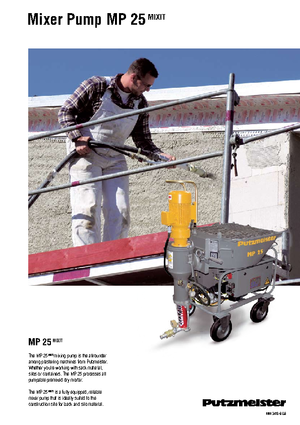Bombas mezcladoras de mortero Putzmeister MP 25 Mixit JP-WP/D5K