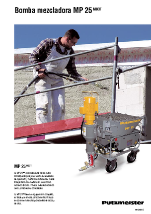 Bombas mezcladoras de mortero Putzmeister MP 25 Mixit JP-WP/D5K