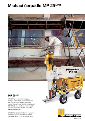 Bombas mezcladoras de mortero Putzmeister MP 25 Mixit JP-WP/D5K