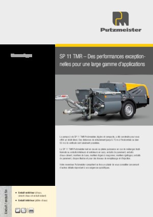 Bombas  de dragado de tornillo Putzmeister SP 11 TMR