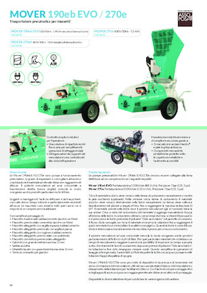 Maquinas de pulverización y transporte de mortero Imer Mover 270eb WT