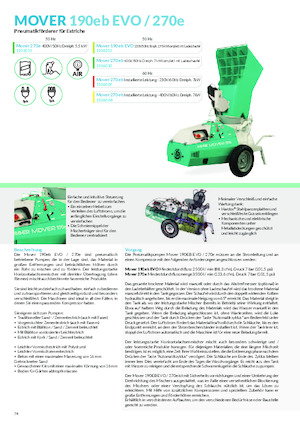 Maquinas de pulverización y transporte de mortero Imer Mover 190eb Evo