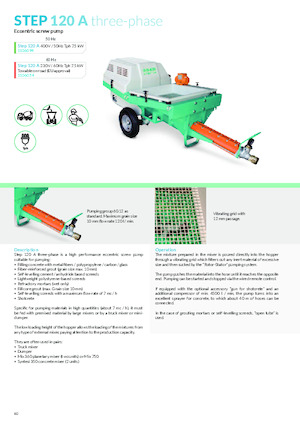Maquinas de pulverización y transporte de mortero Imer Step 120 A