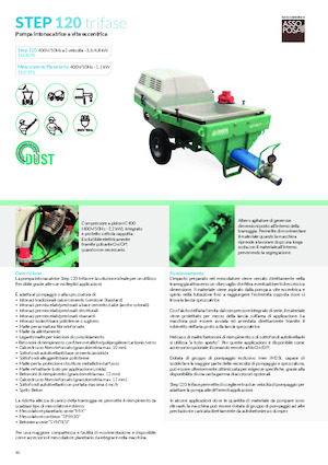 Maquinas de pulverización y transporte de mortero Imer Step 120 Grouting