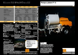 Bombas de hormigón fijas Putzmeister P 13 EMR KA 230