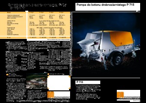 Bombas de hormigón fijas Putzmeister P 715 TD