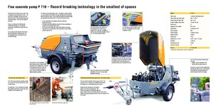 Bombas de hormigón fijas Putzmeister P 718 TD