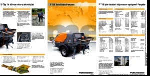 Bombas de hormigón fijas Putzmeister P 718 TD