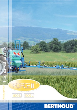 Pulverizadoras de montaje Berthoud Force II 800