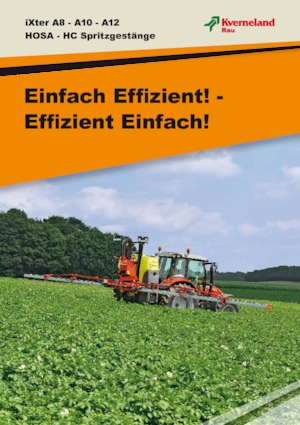 Pulverizadoras de montaje Kverneland iXter A12