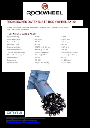 Cabezales refinadores de montaje Rockwheel by ROCK.ZONE AX 20