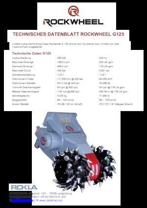 Cabezales refinadores de montaje Rockwheel by ROCK.ZONE G 125