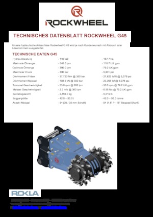 Cabezales refinadores de montaje Rockwheel by ROCK.ZONE G 45