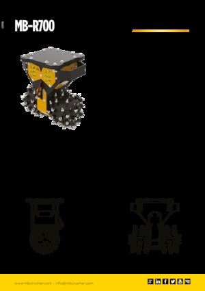 Cabezales refinadores de montaje MB Crusher MB-R700