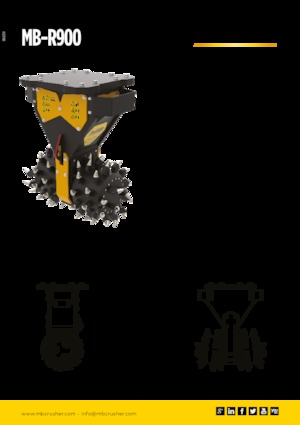 Cabezales refinadores de montaje MB Crusher MB-R900