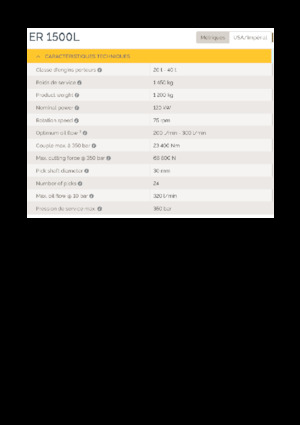 Cabezales refinadores de montaje Epiroc ER 1500L
