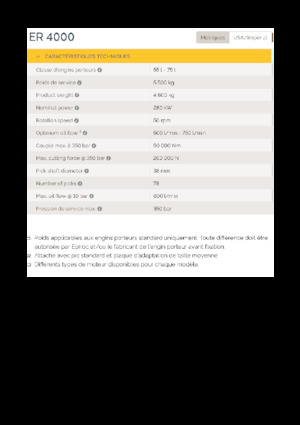 Cabezales refinadores de montaje Epiroc ER 4000