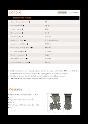 Cabezales refinadores de montaje Erkat ER 40X