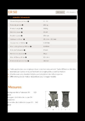 Cabezales refinadores de montaje Erkat ER 50