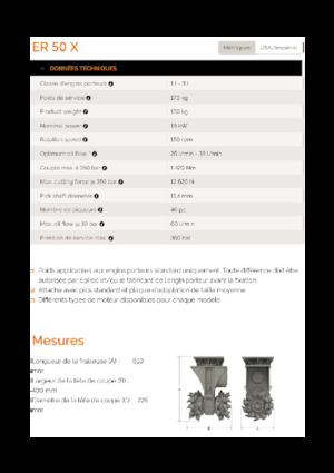 Cabezales refinadores de montaje Erkat ER 50X