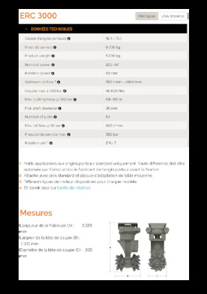 Cabezales refinadores de montaje Erkat ERC 3000