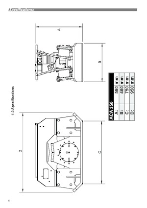 Vibradores planos montables Ammann ACA 350