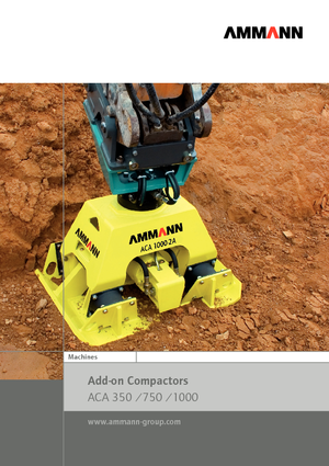 Vibradores planos montables Ammann ACA 1000