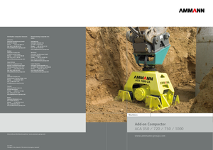 Vibradores planos montables Ammann ACA 1000-2