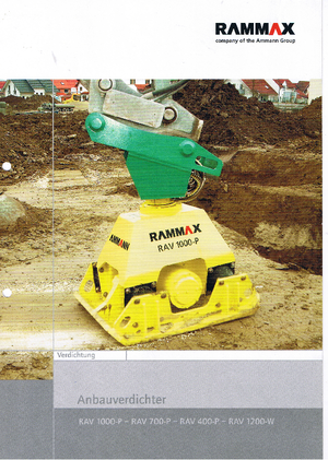 Vibradores planos montables Rammax RAV 400 P