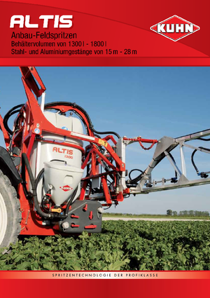 Pulverizadoras de montaje Kuhn Altis 1600