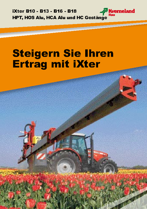 Pulverizadoras de montaje Kverneland iXter B13