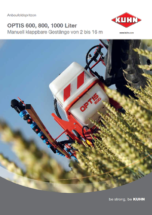 Pulverizadoras de montaje Kuhn Optis 1000