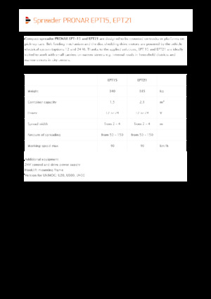 Gravilladoras montables Pronar EPT 21