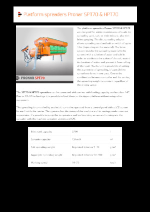 Gravilladoras montables Pronar SPT 70 