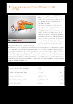 Gravilladoras montables Pronar SPT 70 